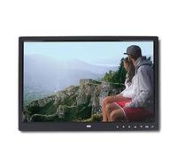 Garsent Cadre Photo Numérique, 15 Pouce Haute Smart Cadre Photo Écran avec Télécommande, Support Photo/Musique/Vidéo HD/Calendrie/Multilingue avec Télécommande(Noir)