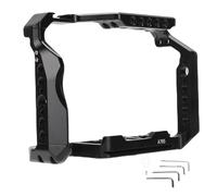 Garsent Cage de Caméra Complète Adaptée pour A7R5, Cadre de Protection avec Sabot Froid, Trou de Localisation de 1/4", 3/8", Cage Vidéo en Alliage D'aluminium pour Vlog