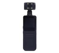 Garsent Caméra d'action portable, caméra d'action WiFi 4K HD avec lumière LED, petit caméscope rotatif à 180° pour filmer des rapports de voyage, Vlog, sports de plein air, personnel