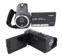 Garsent Caméra Vidéo Caméscope 50MP 2,7K, Zoom Numérique 16X, écran de Rotation à 270 Degrés, Webcam pour, Enregistrement de 140 Minutes, avec Lumière LED pour Le Vlogging Vidéo de