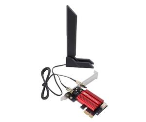 Garsent Carte Wi FI 7 PCIe, Adaptateur Réseau Fil Tri-Bande pour PC avec 5.4, 6G 5G 2.4G, Antenne 12 DBi, Prise en Charge 10 11, Cartes Mères