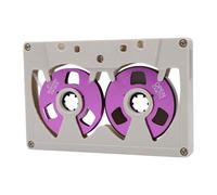 Garsent Cassette Vierge Dynamique Bobine à Bobine, Enregistrement de 50 Minutes pour Les Amateurs de Musique, ABS Métallique pour Lecteur Vintage