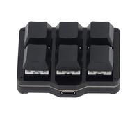 Garsent Clavier de Jeu Mécanique avec Prise en Charge des Macros Programmables, 6 Touches de Raccourci à Une Main, Flottant en Temps Réel, Démarrage en Un Filaire USB de Type C,