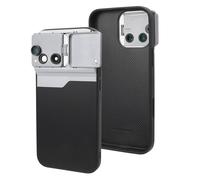 Garsent Coque de Téléphone pour 16 Pro Max, Kit D'Objectif D'appareil Photo avec étui, TéléObjectif 2X, Macro 10X, Objectif Fisheye 0,35 X 180 Degrés, Coque à Rabat