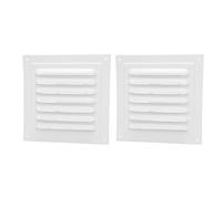Garsent Couvercle d'aération carré Robuste, Installation Facile, Persienne 4.1x4.1, Ouverture pour Plafond Mural, Intérieur et Extérieur, Grille en Alliage d'aluminium Antirouille, Protection