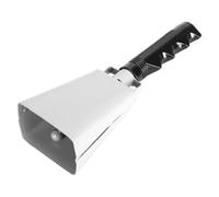 Garsent Cow Bell, Horaire de la Main Acclamante avec Poignée Non Glissante, Instrument de Musique de Percussion pour les Matchs de Football, Carillons, Percussion, Appelez Bell, Farm (WHITE)