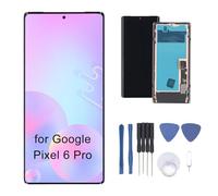 Garsent Écran AMOLED de Remplacement pour Pixel 6 Pro, Ensemble Numériseur D'écran Tactile avec Cadre pour Pixel 6 Pro, Kits de Réparation D'écran Tactile, testé Avant