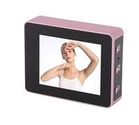 Garsent Écran de Selfie sans Fil, écran de Selfie de L'appareil Photo, Téléphone Magnétique Vlog Selfie Monitor Screen with Remote Controller, Téléphone Back Camera pour Selfie Vlog (Pink)