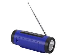 Garsent Enceinte Portable sans Fil avec Lampe Torche Bluetooth Multifonctionnelle 4000 MAh, étanche IPX5, Résistante aux Chocs, Idéale pour Le vélo. (Blue)