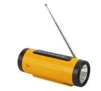 Garsent Enceinte Portable sans Fil avec Lampe Torche Bluetooth Multifonctionnelle 4000 MAh, étanche IPX5, Résistante aux Chocs, Idéale pour Le vélo. (Orange)