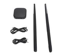 Garsent Ensemble de Batterie à Air électrique, Batterie Virtuelle Portable avec Détection de Mouvement 3D, Baguettes de à Air Portables avec Convertisseur Audio pour Adultes,