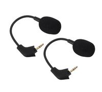 Garsent Ensemble de Microphones Antibruit de Remplacement, 2 Pièces, pour Casque Cloud, Micro à Flèche Flexible pour Les Joueurs