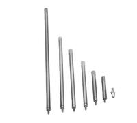 Garsent Ensemble de Tiges d'extension d'indicateur à Cadran, 6 Pièces, Filetage M2.5 de 30 à 150 Mm en Acier Inoxydable, Tiges 'extension pour Jauge de Hauteur et de Profondeur, Kit 'accessoires
