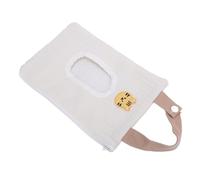 Garsent Étui de Voyage pour Lingettes pour bébé avec Fermeture éclair, Boucle Portable Brodée, Sac Distributeur de Lingettes Humides Rechargeable pour Voiture, Porte-mouchoirs en Tissu de Coton 5,9