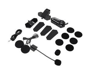 Garsent Haut-Parleur de Casque de Moto, Double Suppression de Bruit, Casque Bluetooth 5.0 étanche pour la Communication, Appels Mains Libres Légers, IP67, Batterie 30-40H