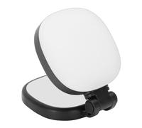 Garsent Lampe à Selfie Magnétique, Lumière de Remplissage LED Rechargeable, 3 Temps de Couleur, éclairage de Remplissage de Téléphone Pliable à intensité Variable avec Miroir pour (Black)