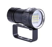 Garsent Lampe de plongée, IPX8 18 000 LM, 3 Couleurs - Étanche à 80 mètres, lumière de Photographie sous-Marine pour Appareil Photo Vlog vidéo