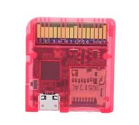 Garsent Lecteur de Carte de Jeu à Double Alimentation Open Source pour Consoles DS, Chargement Rapide, Mise à Jour du Micrologiciel, 6 Mo/s, adapté à la Console 3DS (Rouge transparent)