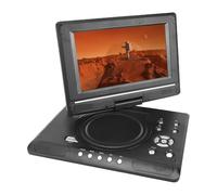 Garsent Lecteur DVD Portable avec Grand écran HD de 9,8", Batterie Rechargeable, Prise en Charge de la Synchronisation TV, USB, Carte SD et Plusieurs Formats de Disque, Double (EU)