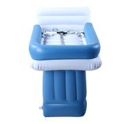 Garsent Lit d'Avion Gonflable pour Tout-petit avec Double Protection de sécurité, Matelas de Voyage pour Enfants en PVC floqué pour une Utilisation Confortable en Avion, en Voiture, en Train, Lit