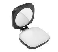 Garsent Lumière de Selfie Magnétique, éclairage à Anneau de Remplissage LED Pliant avec Miroir de Makup, CRI RA 90+, 5 luminosité Réglable, Light Selfie pour Les Selfies, Conférence (Black)