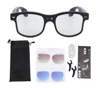 Garsent Lunettes Intelligentes AI avec Caméra 8MP - Lunettes de Traduction en Temps Réel, Enregistrement Vidéo HD 1200P, Intelligentes avec Caméra, Lentilles de Remplacement