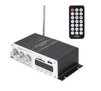 Garsent Mini Amplificateur de Son Stéréo 15W x2, Stéréo Audio Ampli Bluetooth Récepteur HiFi sans Fil, avec Entrée Radio FM, AUX, USB, Bluetooth