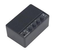 Garsent Mini Kit d'Ampli de Guitare électrique Rechargeable 10 W, Ampli d'entraînement Portable avec Bluetooth, Sortie Casque, 2 Canaux de Nettoyage et de Distorsion, Batterie Intégrée de 2000 MAh