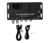 Garsent Modulateur AV vers RF, Convertisseur vers Coaxial, Adaptateur UHF, Modulateur RF avec Commutateur de Canal pour Tuner TV, Boîtier Satellite, Magnétoscope, Lecteur DVD, Stick