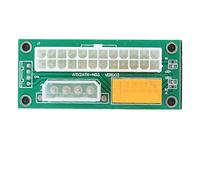 Garsent Module de Démarrage d'alimentation Double, Adaptateur de | Démarreur Double Bloc D'alimentation, Câble de Détection 4 Broches, Compatible avec Colonne Montante Minière, Carte ATX,