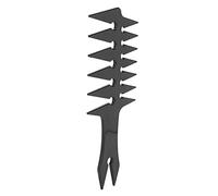 Garsent Peigne à Cheveux Rétro à Dents Larges pour Hommes, Peigne de Coiffure à Huile Double Face, Doux pour le Cuir Chevelu, Matériau ABS Durable, 7,9 X 3,1 X 0,2 Pouces (BLACK)