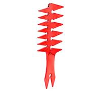 Garsent Peigne à Cheveux Rétro à Dents Larges pour Hommes, Peigne de Coiffure à Huile Double Face, Doux pour le Cuir Chevelu, Matériau ABS Durable, 7,9 X 3,1 X 0,2 Pouces (rouge)