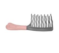 Garsent Peigne à Dents Larges pour Boucles, Démêlant, Double Rangée de Dents Ondulées pour Cheveux Bouclés, Femmes et Hommes, Brosse Douce Réduisant les Frisottis