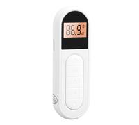 Garsent Radio FM, Radio Portable Rechargeable à Petit Transistor avec Réception Forte, Réglage Numérique LCD avec Rétroéclairage, Son Stéréo, Clip Ceinture pour Jogging, Marche, (White)