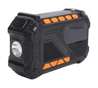 Garsent Radio Météo d'urgence 4000 MAh, AM/FM/NOAA, Radio D'alerte Météo, Manivelle/Solaire/Type-C, Extérieure Rechargeable Rapide avec Lampe de Lecture, Lampe de Poche, Banque (Black)