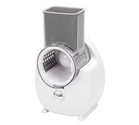 Garsent Râpe à Fromage électrique, Râpe à Légumes électrique Rotative, Trancheuse Rechargeable avec 4 Couteaux Remplaçables pour Légumes, Carottes, Carottes, Pommes de Terre