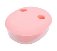 Garsent Récipient à Collation 2 en 1 sans Gâchis, Boîte à Collation Anti-fuite avec Couvercle à Doigt, Garde les Mains Propres, Support à Portable pour Enfants, Voyage, école, Bureau (PINK)