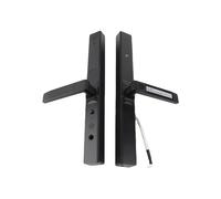 Garsent Serrure de Porte Intelligente Multi-accès, Serrure D'entrée sans vec Empreinte Digitale/Mot de Passe/Carte/clé pour la sécurité du Bureau, Matériau en Alliage D'aluminium (Black)