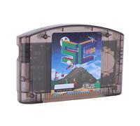 Garsent Support de Cartouche de Jeux pour N64, Carte de Gravure Open Source avec émulation 64DD, Comprend une Petite Carte Mémoire de 32 Go, Lecteur de Jeu HD adapté à la Console de (Noir Transparent)