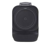 Garsent Support de Chargeur Magnétique sans Fil 3 en 1, Chargeur Rapide pour iOS, Sortie 15W, Charge Stable, Placement Flexible