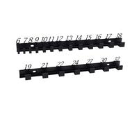 Garsent Support de clé Mural en Acier Haute Résistance, Support de Rangement avec Affichage des Chiffres pour Clés de 6 à 32 Mm, de Rangement d'outils pour Atelier, Garage, Remorque, Réparation