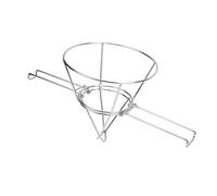 Garsent Support de Filtre à Huile pour Friteuse 9,3 Pouces 304 en Acier Inoxydable Support de Cône de Filtre à Huile de Friteuse avec Bras Pliant pour la Cuisine, Crépine de de Filtration Peu