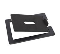 Garsent Support de Haut-Parleur en Acier, Conception Inclinée Optimale pour Un Son amélioré, Support de Haut-Parleur de Bureau pour Configuration de Jeu (Black)