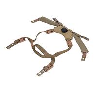 Garsent Système de Suspension à Cadran pour Casque, Mentonnière pour Casque Fast, Mich, Wendy, Réglable, Forte compatibilité, Matériau Nyon, Installation Facile (Bronzer)
