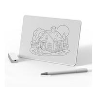 Garsent Tableau Blanc Magnétique Effaçable à Sec, Tableau D'écriture Magnétique A4, Mémo, Blanc Effaçable Local avec Stylo pour Dessiner des Notes, Prendre