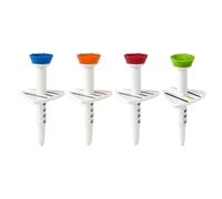 Garsent Tés de Simulateur Réglables, 4 Pièces, Tasse Antidérapante, pour la Pratique en Intérieur, 5 Hauteurs, Guide d'alignement Rotatif de 35 à 55mm (Couleur mélangée)