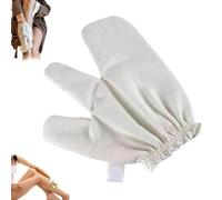 Garshana Gants de massage ayurvédiques en soie brute, gant de bain exfoliant, pour exfoliation de la peau pour homme et femme (1 pièce)