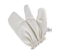Garshana Gants en soie brute - 1 paire de gants de massage unisexes - Gants de douche exfoliants - Gants en soie pour douche de bain, massage ayurvédique, soins du visage et du corps, hygiène spa