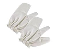 Garshana Gloves Raw Silk Massage Gloves Ayurvedic Massage, Ayurvedic Dry Massag & Exfoliating Glove , Rejuvenating Treatment for Body Scrub with Elastic Wristband (2Pcs)