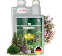 Garten Lux - BIO Engrais liquide concentré pour plantes de jardin et d'intérieur, Engrais universel avec 16 composants naturels, 1L de concentré donne 250L d'eau d'arrosage